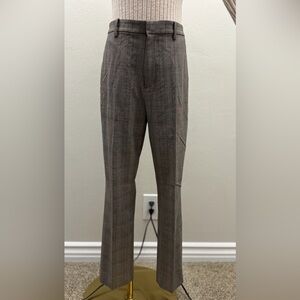 Uniqlo Plaid Ankle Pants Women’s Size S Waist 26-27 Stretch Slim Work Office